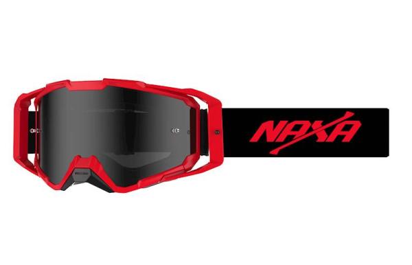 Naxa G5/ DX cross szemüveg sötétített plexivel (Piros-fekete)