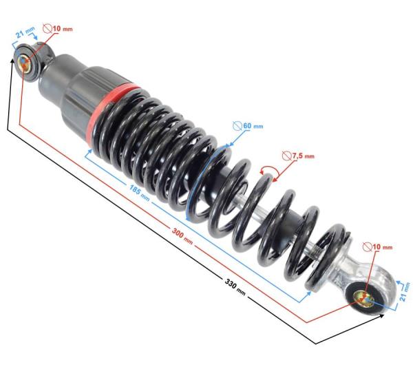 Teleszkóp hátsó Barton EVivo 330mm - Moretti