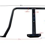 Jobb lábtartó Barton Road Hunter 200 - Moretti