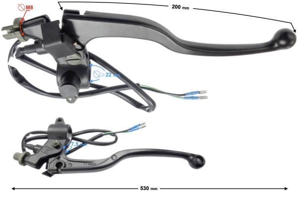 Fékkar Barton Road Hunter 200 - Moretti