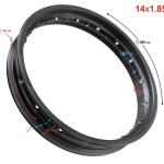 Hátsó felni 1.85-14" Barton NXT 125 - Moretti