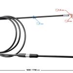 Csomagtartó zár bowden Barton X-Trail 125 175cm - Moretti
