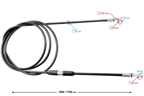 Csomagtartó zár bowden Barton X-Trail 125 175cm - Moretti