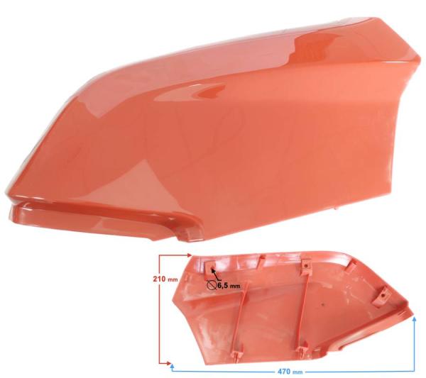 Benzintank burkolat jobb Barton Braver 300 (Piros) - Moretti