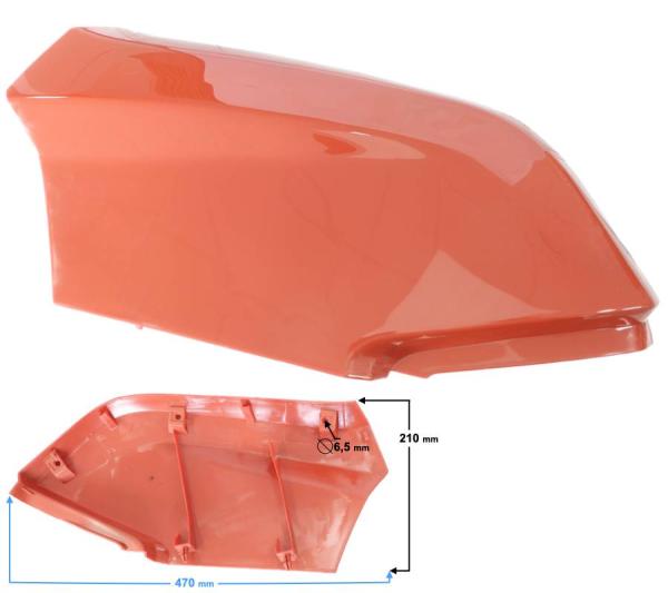 Benzintank burkolat bal Barton Braver 300 (Piros) - Moretti