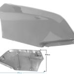 Benzintank burkolat bal Barton Braver 300 (Szürke) - Moretti