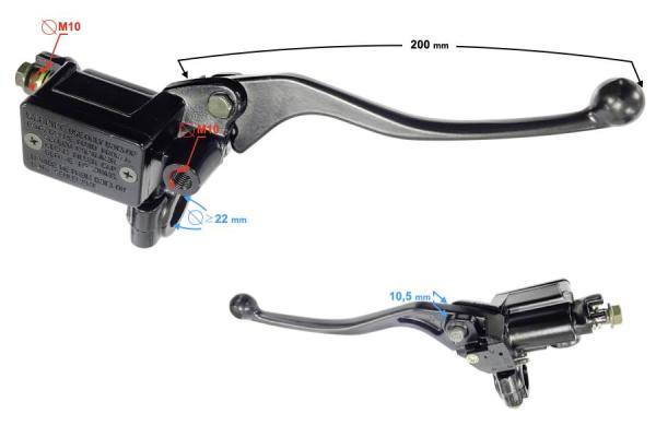 Fékmunkahenger fékkarral ATV/ Quad Barton Discover 200 - Moretti