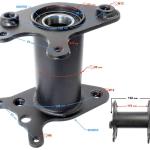 Hátsó tengely agy ATV/ Quad Barton Rocky 125 - Moretti