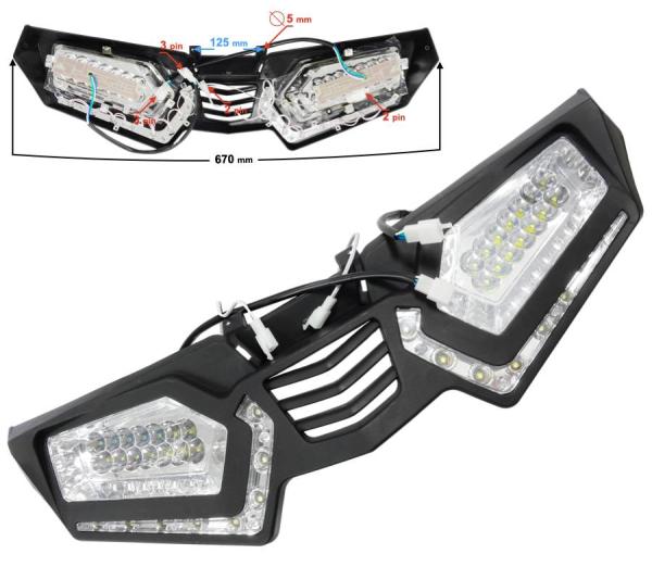 Első lámpa ATV/ Quad Barton T-Rex 125 - Moretti
