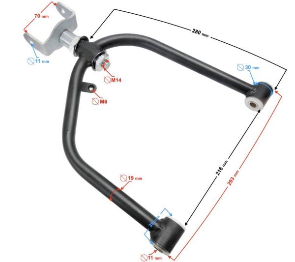 Jobb hátsó felső lengőkar ATV/ Quad Barton Road Hunter 200 - Moretti