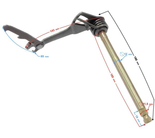 Váltótengely Barton NXT 125 - Moretti