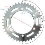 Hátsó lánckerék 40T Barton Stratos 125 - Moretti