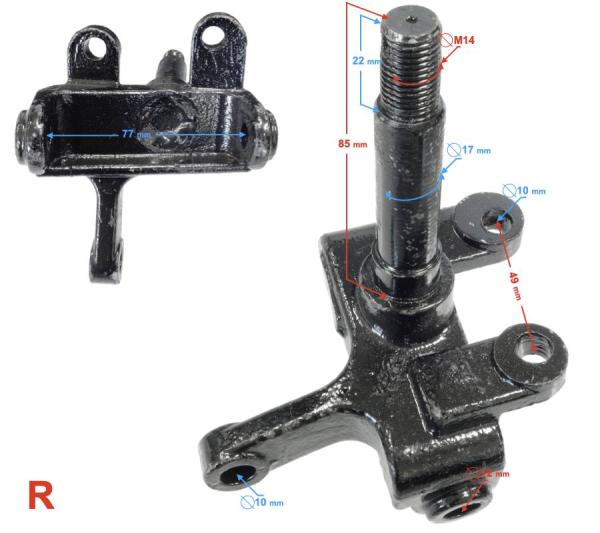 Kerékfelfüggesztés jobb ATV/ Quad Barton Rocky/ Thor 125 - Moretti