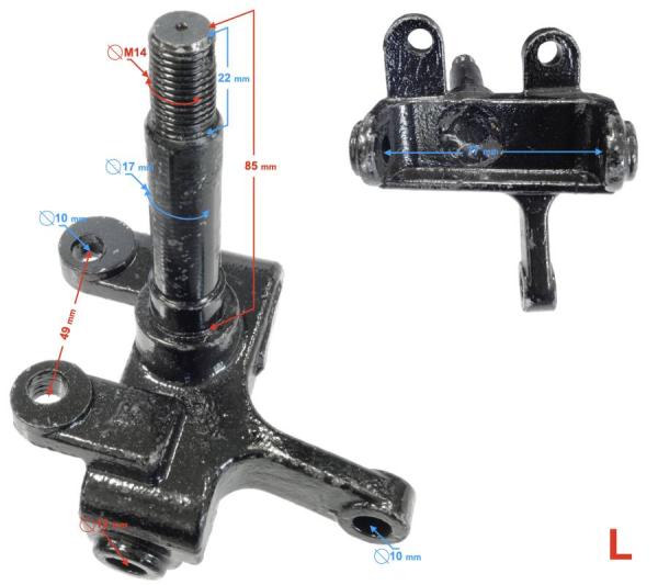 Kerékfelfüggesztés bal ATV/ Quad Barton Rocky/ Thor 125 - Moretti