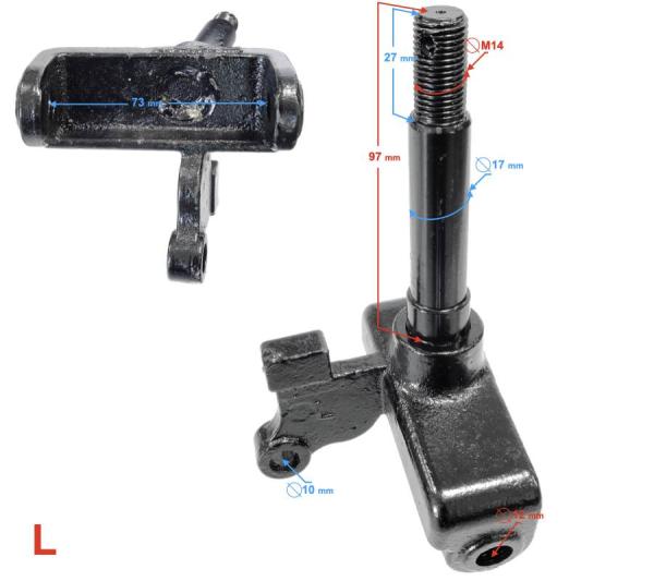 Kerékfelfüggesztés bal első ATV/ Quad Barton Raptor 125 - Moretti
