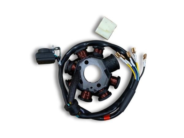 Gyújtás alaplap állórész Dirt Bike / Pit Bike 8 tekecses -169FMM, ZS160FMM, ZS174MN - Highper (DB609)