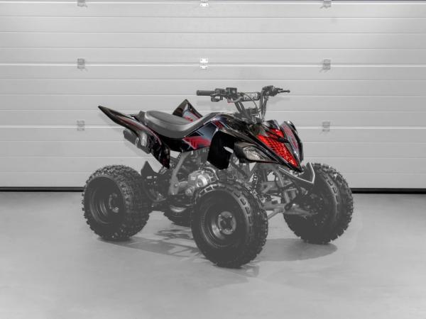 Komplett matrica szett ATV / Quad (Fekete-piros) - Highper (Draconis 125)
