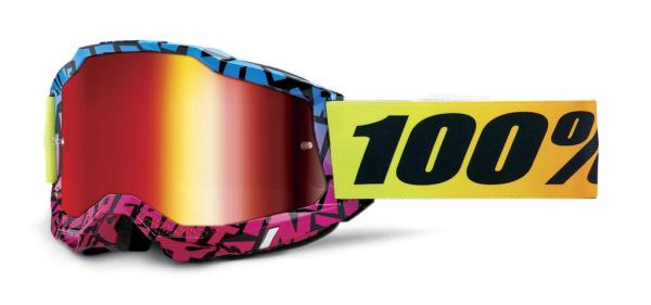 100% - Accuri 2 Special Szemüveg - Ken Block Edition - Piros tükrös plexivel