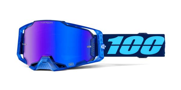 100% - Armega USA Szemüveg - Coupe - Kék tükrös plexivel