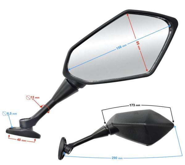 Tükör Barton Blade-R 125 - Moretti