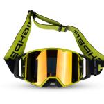 Highper X EVO Cross szemüveg - Matt Fluo Sárga (Átlátszó + Sárga plexivel)