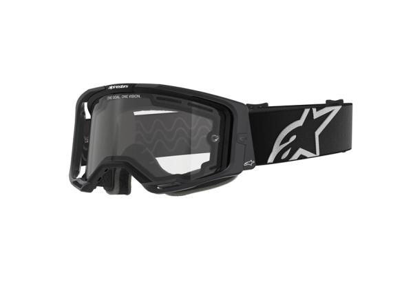 Alpinestars Vision 8 Corp Cross szemüveg - Fekete (Átlátszó plexivel)