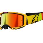 Alpinestars Vision 8 Corp Cross szemüveg - Sárga - Rózsaszín (Piros tükrös plexivel)