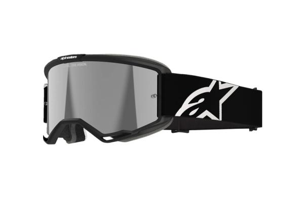 Alpinestars Vision 5 Corp Cross szemüveg - Fekete (Ezüst tükrös plexivel)