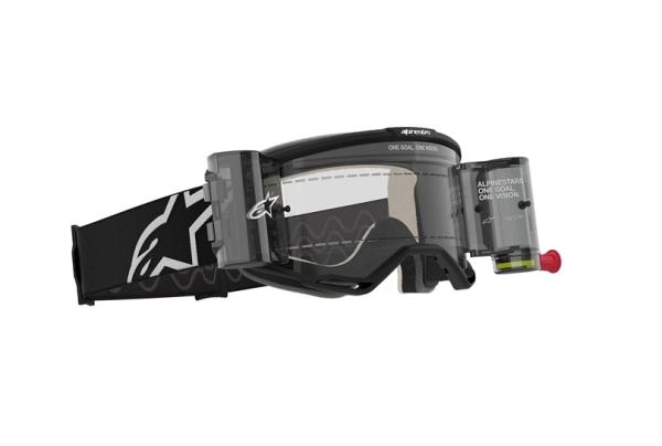 Alpinestars Vision 5 Corp Roll-Off Cross szemüveg - Fekete (Átlátszó plexivel)