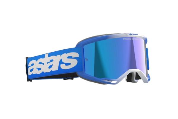 Alpinestars Vision 5 Blaze Cross szemüveg - Kék (Kék tükrös plexivel)