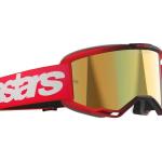 Alpinestars Vision 5 Blaze Cross szemüveg - Piros (Arany tükrös plexivel)