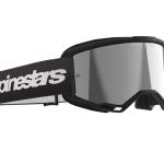 Alpinestars Vision 3 Wordmark Cross szemüveg - Fekete (Ezüst tükrös plexivel)