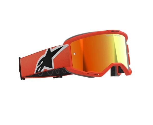 Alpinestars Vision 5 Corp Cross szemüveg - Narancssárga (Piros tükrös plexivel)