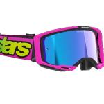 Alpinestars Vision 8 Vista Cross szemüveg - Rózsaszín (Kék tükrös plexivel)