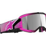 Alpinestars Vision 5 Lahnd Cross szemüveg - Rózsaszín (Ezüst tükrös plexivel)