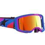 Alpinestars Vision 8 Corp Cross szemüveg - Kék - Lila (Piros tükrös plexivel)