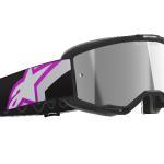 Alpinestars Vision 5 Corp Cross szemüveg - Fekete - Lila (Ezüst tükrös plexivel)