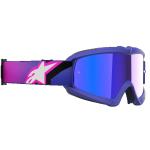 Alpinestars Youth Vision Corp Gyerek Cross szemüveg - Lila (Kék tükrös plexivel)