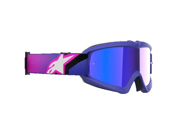 Alpinestars Youth Vision Corp Gyerek Cross szemüveg - Lila (Kék tükrös plexivel)