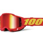 100% - Accuri 2 Youth Gyerek Piros Cross szemüveg - Piros tükrös plexivel