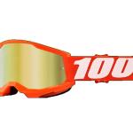 100% - Strata 2 Youth Gyerek Narancssárga Cross szemüveg - Arany tükrös plexivel