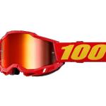 100% - Accuri 2 Piros Cross szemüveg - Piros tükrös plexivel