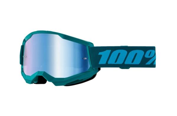100% - Strata 2 Stone Zöld Cross szemüveg - Kék tükrös plexivel