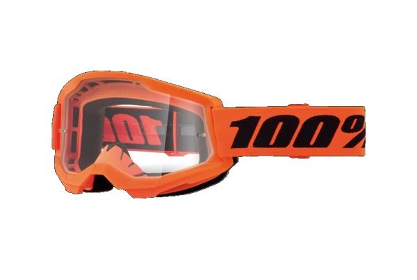 100% - Strata 2 Neon Youth Gyerek Narancssárga Cross szemüveg - Átlátszó plexivel
