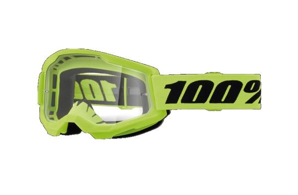 100% - Strata 2 Neon Youth Gyerek Sárga Cross szemüveg - Átlátszó plexivel