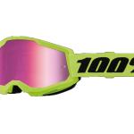 100% - Strata 2 Neon Youth Gyerek Sárga Cross szemüveg - Rózsaszín tükrös plexivel