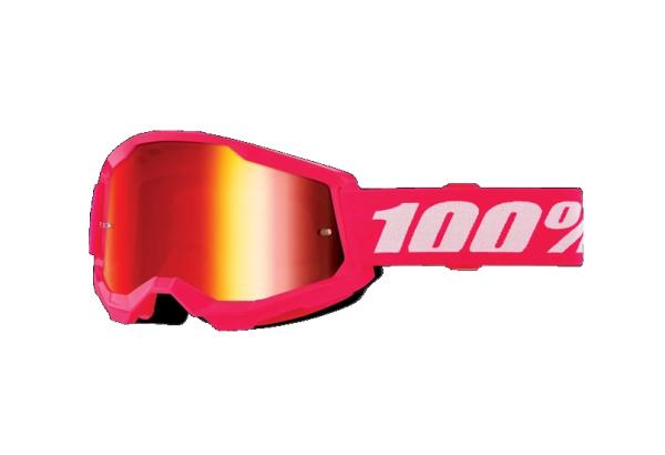 100% - Strata 2 Youth Gyerek Rózsaszín Cross szemüveg - Piros tükrös plexivel
