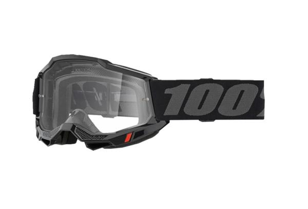 100% - Accuri 2 OTG Fekete Cross szemüveg - Átlátszó plexivel
