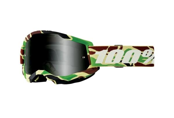 100% - Strata 2 Sand Camo Cross szemüveg - Sötétített plexivel