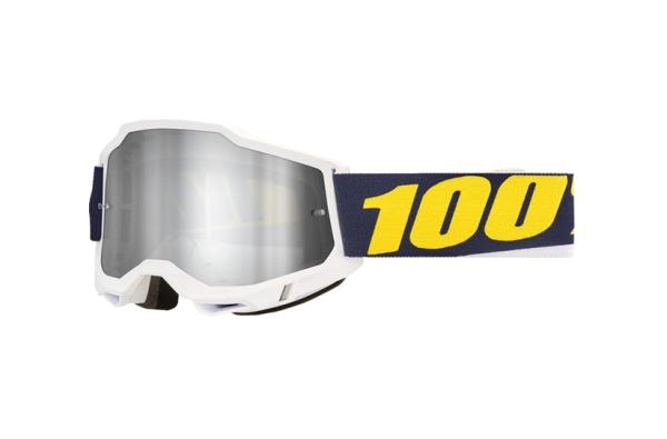 100% - Accuri 2 Torc Fehér Cross szemüveg - Ezüst tükrös plexivel